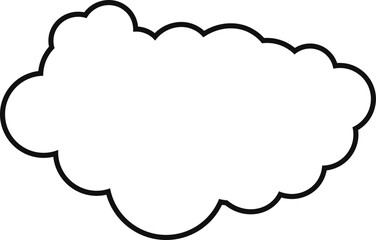 cloud flat cartoon. cloud icon symbol concept. Vector flat cartoon cloud illustration for web sites and banners design.