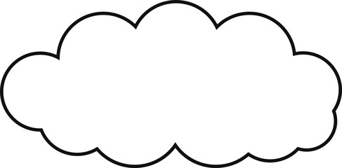cloud flat cartoon. cloud icon symbol concept. Vector flat cartoon cloud illustration for web sites and banners design.
