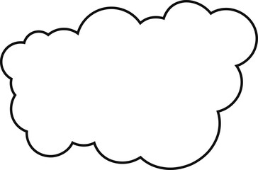 cloud flat cartoon. cloud icon symbol concept. Vector flat cartoon cloud illustration for web sites and banners design.
