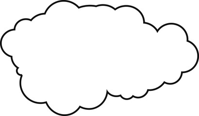 cloud flat cartoon. cloud icon symbol concept. Vector flat cartoon cloud illustration for web sites and banners design.