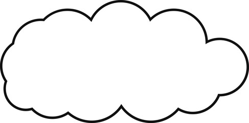 cloud flat cartoon. cloud icon symbol concept. Vector flat cartoon cloud illustration for web sites and banners design.