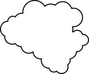 cloud flat cartoon. cloud icon symbol concept. Vector flat cartoon cloud illustration for web sites and banners design.