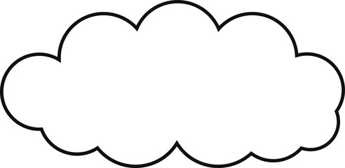 cloud flat cartoon. cloud icon symbol concept. Vector flat cartoon cloud illustration for web sites and banners design.