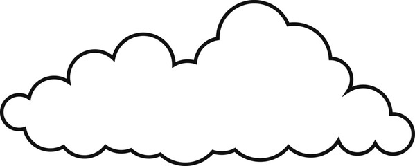 cloud flat cartoon. cloud icon symbol concept. Vector flat cartoon cloud illustration for web sites and banners design.