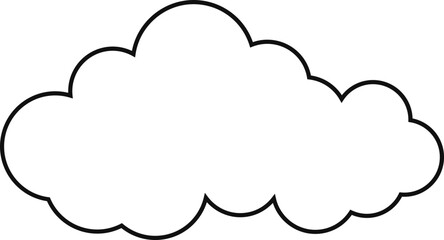 cloud flat cartoon. cloud icon symbol concept. Vector flat cartoon cloud illustration for web sites and banners design.