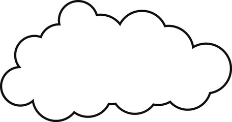 cloud flat cartoon. cloud icon symbol concept. Vector flat cartoon cloud illustration for web sites and banners design.