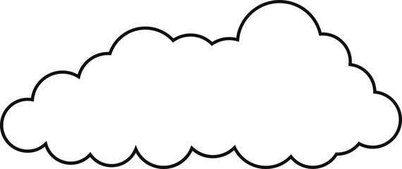 cloud flat cartoon. cloud icon symbol concept. Vector flat cartoon cloud illustration for web sites and banners design.