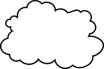cloud flat cartoon. cloud icon symbol concept. Vector flat cartoon cloud illustration for web sites and banners design.