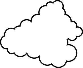 cloud flat cartoon. cloud icon symbol concept. Vector flat cartoon cloud illustration for web sites and banners design.