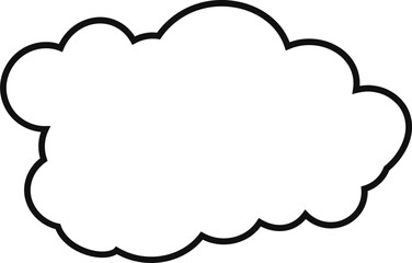 cloud flat cartoon. cloud icon symbol concept. Vector flat cartoon cloud illustration for web sites and banners design.