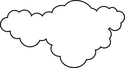 cloud flat cartoon. cloud icon symbol concept. Vector flat cartoon cloud illustration for web sites and banners design.