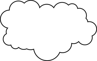 cloud flat cartoon. cloud icon symbol concept. Vector flat cartoon cloud illustration for web sites and banners design.