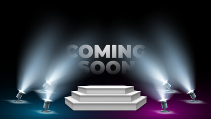 Unveiling Innovation: A Stage Illuminated for the Future.  Lights, Camera, Mystery! A Spotlight Shines on the Next Big Thing!
Get ready for the future with our sleek and modern Coming Soon design.