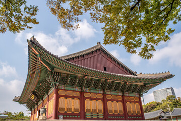 Obraz premium Deoksugung royal palace of Joseon dynasty in Seoul South Korea