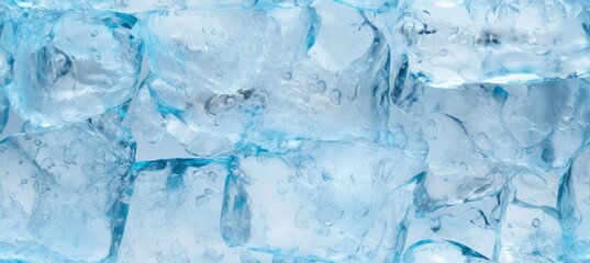 Frozen ice cube background. Generative AI technology.