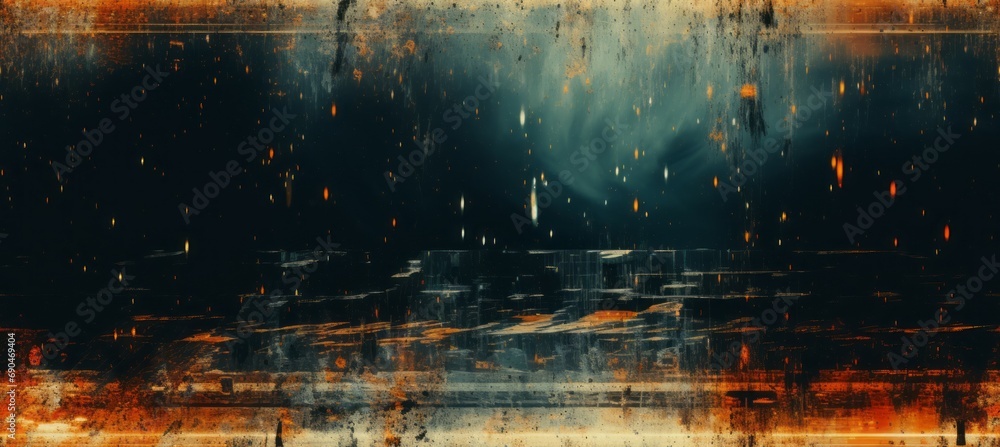 Poster abstract scratch grunge dark background. generative ai technology.