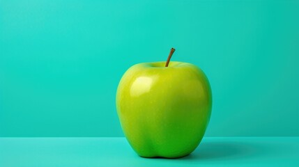 A green apple. Generative AI.
