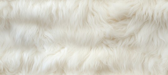 White fur texture background. Generative AI technology.	
