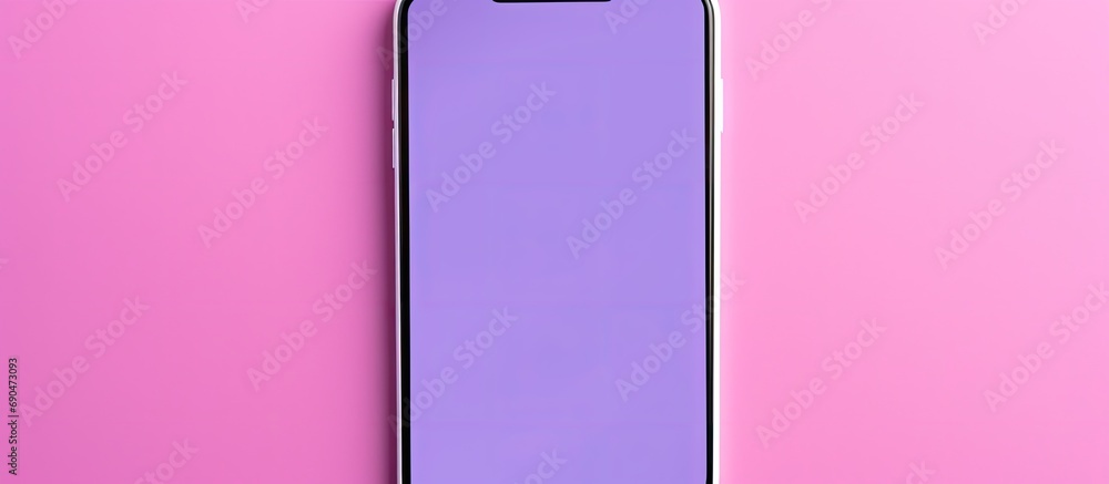 Poster top view of a black screen smartphone on an open laptop, with empty space.
