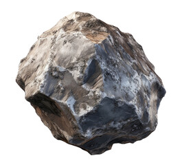 Big asteroid isolated on transparent background