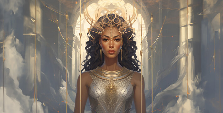 portrait of a woman in the night, portrait of a woman, a picture of Achlys the Greek primordial goddess