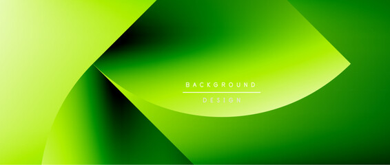 Circles and round shapes with gradients. Minimal abstract background, round geometric shapes, clean and structured design