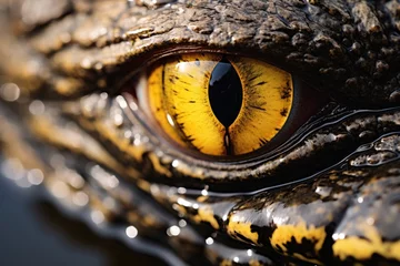 Poster The close-up eye of a crocodile © Exotic Escape