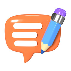 Blog 3D Illustration Icon