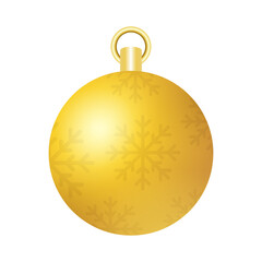Vector realistic christmas ball ornament
