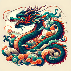 chinese dragon illustration