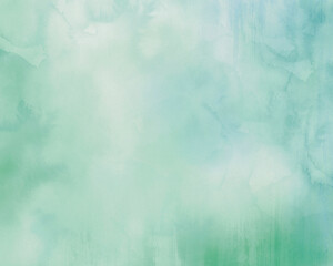 Watercolor background, abstract green digital backdrop, paper.