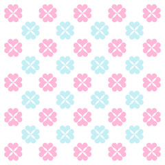 Vector blue floral pattern design background
