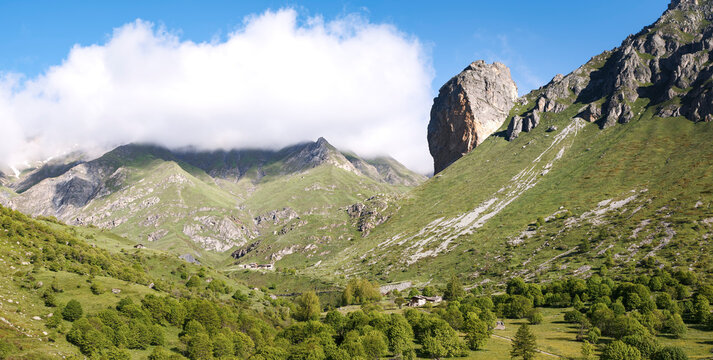 Rocca Senghi, vallée de Bellino, Alpes Cottiennes, Piémont, Italie
