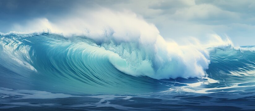 Huge North Atlantic ocean waves.