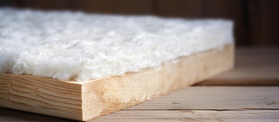 Mineral wool as insulation for a house.