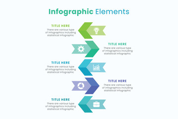 Set of vector Arrow infographic design templates for presentations.