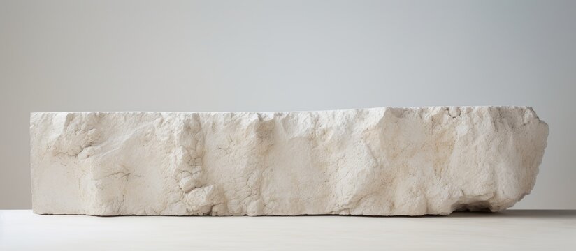 Limestone on a blank background.
