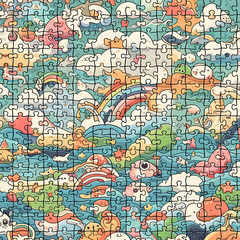 seamless pattern with map