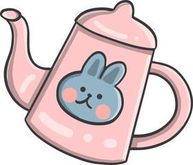 Cute decorative stickers in coffee shop style