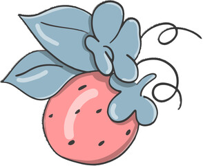 Cute decorative stickers in coffee shop style