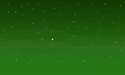Vector modern green star background design