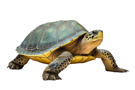 PNG image of green turtle 