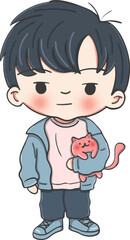 cute style decorative character stickers