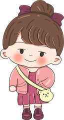 cute style decorative character stickers