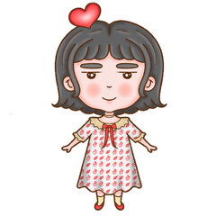 cute style decorative character stickers