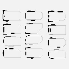 Obraz premium abstract hud ui gui future futuristic screen system virtual design.