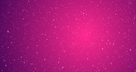 Elegant realistic snowfall animation with a colorful gradient background for the holiday and festive season, Christmas, winter, and New Year. White snowflakes falling on empty gradient bg.