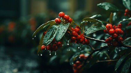 Water Apple Leaf Rain Drops Beautiful, Flat Design Style, Pop Art , Wallpaper Pictures, Background Hd