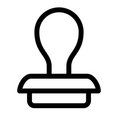 stamp line icon