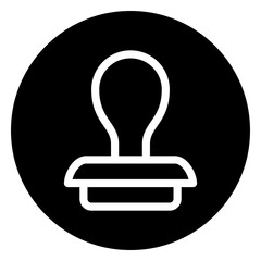 stamp glyph icon